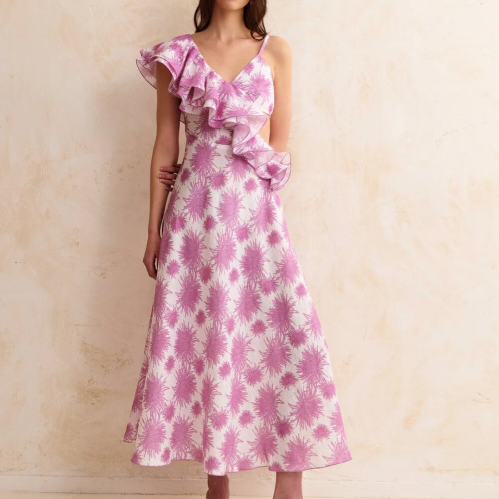 COUPER Exclusive Giglio Dress Gul Hurgel x Couper